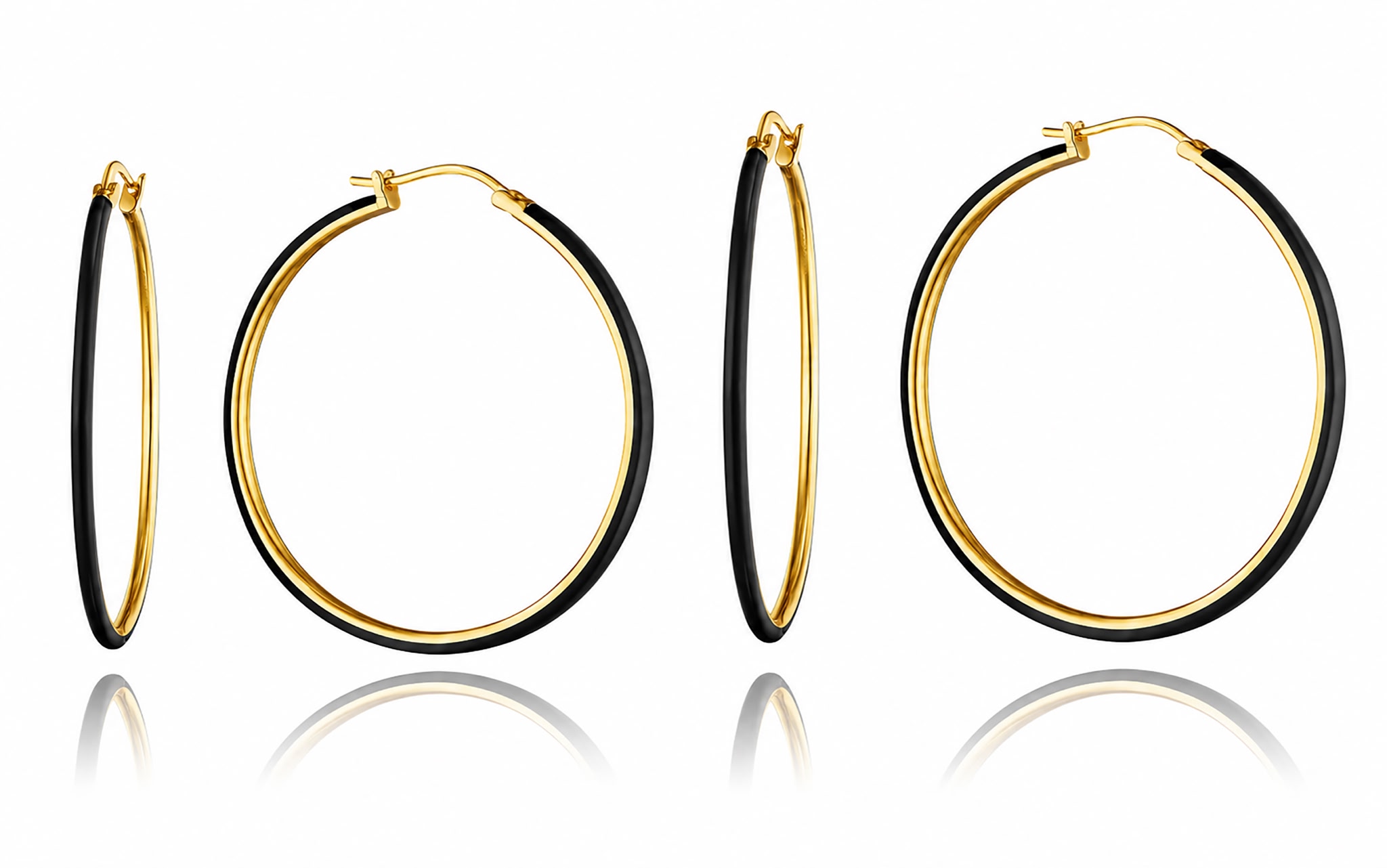 Black hoops — large