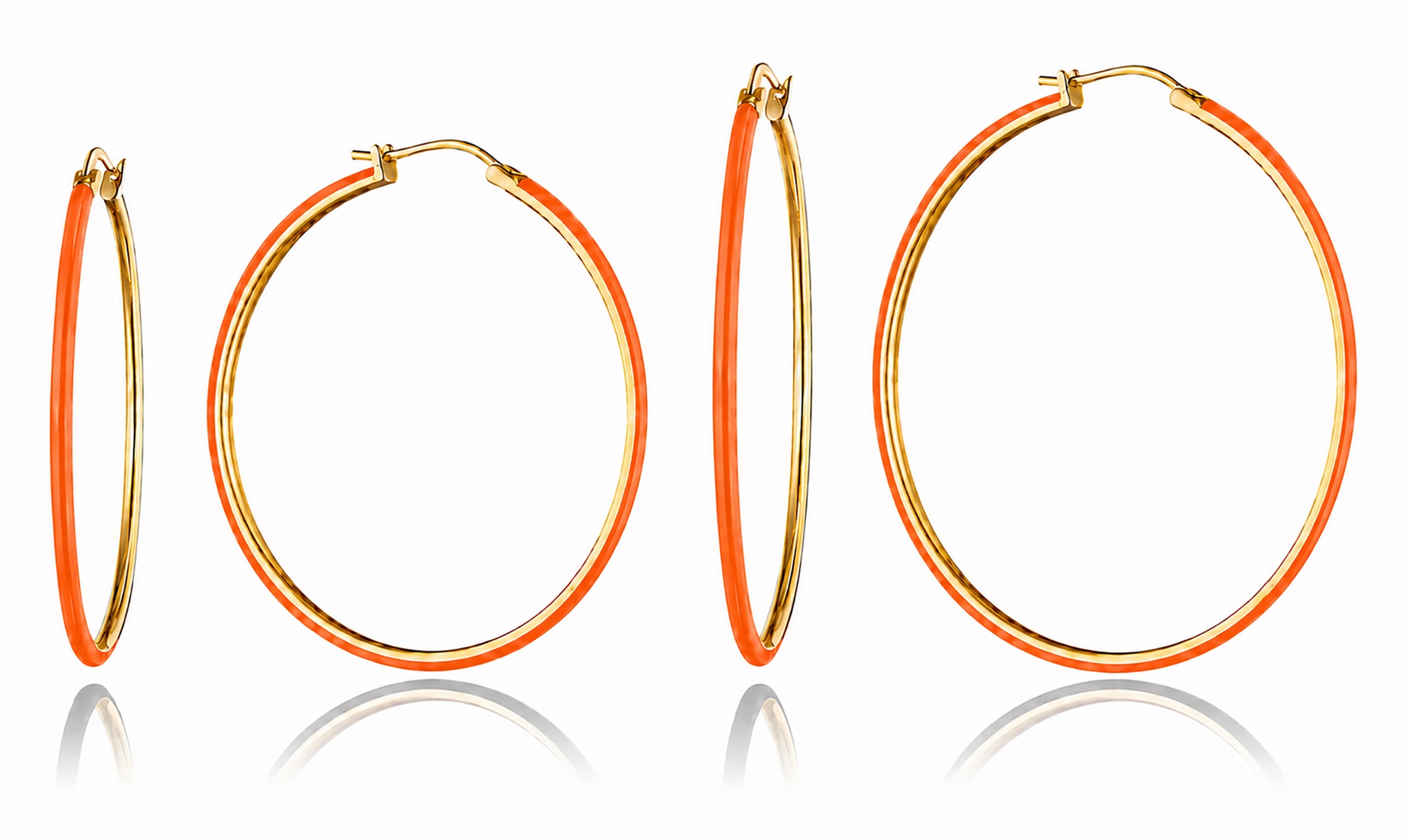Orange hoops — large